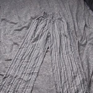 Love Tree Black and White Striped Pants